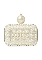 Jimmy Choo Micro Cloud pearl-embellished clutch bag