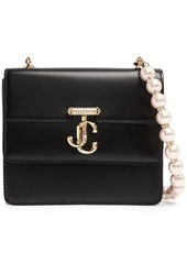 Jimmy Choo Mini Avenue Quad Leather Shoulder Bag