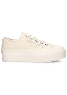 Jimmy Choo Palma Maxi Canvas & Leather Sneakers