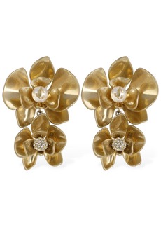 Jimmy Choo Petal Crystals Drop Earrings