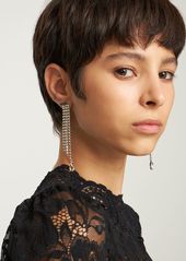 Jimmy Choo Saeda Crystal Fringe Drop Earrings