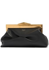 Jimmy Choo Small Diamond Frame Soft Leather Clutch