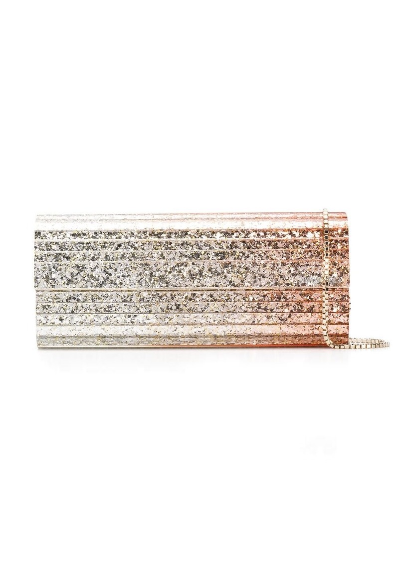 Jimmy Choo Sweetie glitter clutch