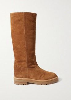 Jimmy Choo Yomi Shearling-lined Suede Knee Boots