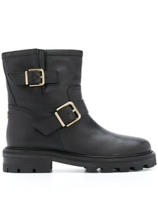 Jimmy Choo Youth buckle ankle boots