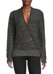 J.McLaughlin Gretta Glitter Merino Wool Blend Sweater