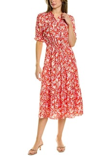 J.McLaughlin Harriet Silk-Blend Midi Dress