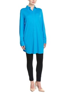 Joan Vass Women's Long Sleeve Shirt Tunic Length
