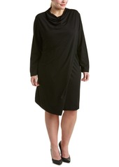 Joan Vass Women's Plus Size Draped Front Dress
