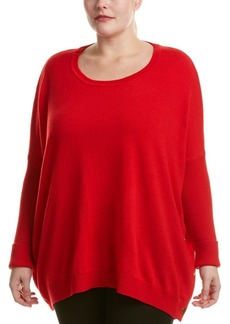 Joan Vass Women's Plus Size Side Snap Sweater