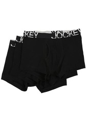 Jockey Cotton Low Rise Stretch No Ride Boxer Brief 3-Pack
