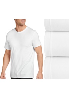 Jockey Men's 3-Pk. Stretch Crewneck T-Shirts - White