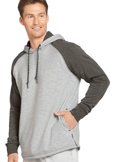 Jockey Men's Sportswear Colorblocked Lightweight Fleece Pullover Hoodie  m