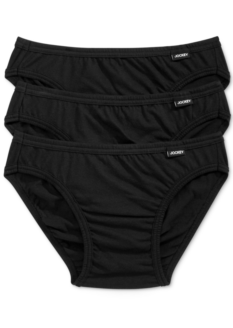 Jockey Men's Underwear ActiveStretch Boxer Brief - 3 Pack, Black