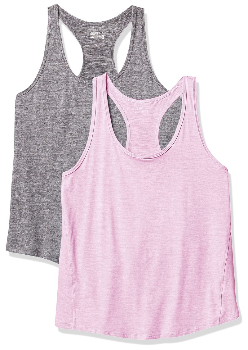 Jockey Womens 2 Pack Racer Back Tank Cami Shirt   US