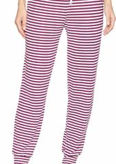 Jockey Women's Striped Lounge Jogger Pant Sleepwear  S
