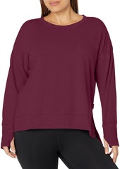 Jockey Women's Plus-Size Pullover Crewneck Sweatshirt Sweater