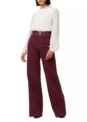 Joe's Jeans Allana Cotton-Blend Wide-Leg Pants