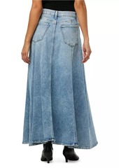 Joe's Jeans Amelia Paneled Denim Maxi Skirt
