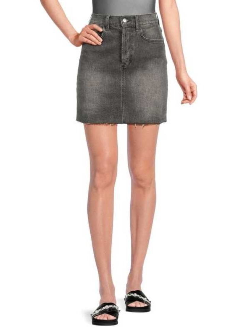 Joe's Jeans Anastasia Faded Straight Mini Denim Skirt