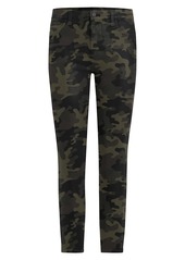 Joe's Jeans Charlie High-Rise Coated Camouflage Ankle Skinny Jeans