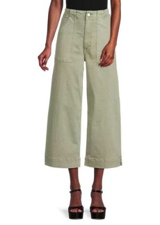 Joe's Jeans Cleo High Rise Cropped Wide Leg Jeans