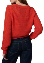 Joe's Jeans Elyse Cotton-Blend Crochet Sweater