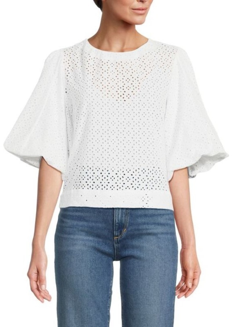 Joe's Jeans Eyelet Flare Sleeve Top