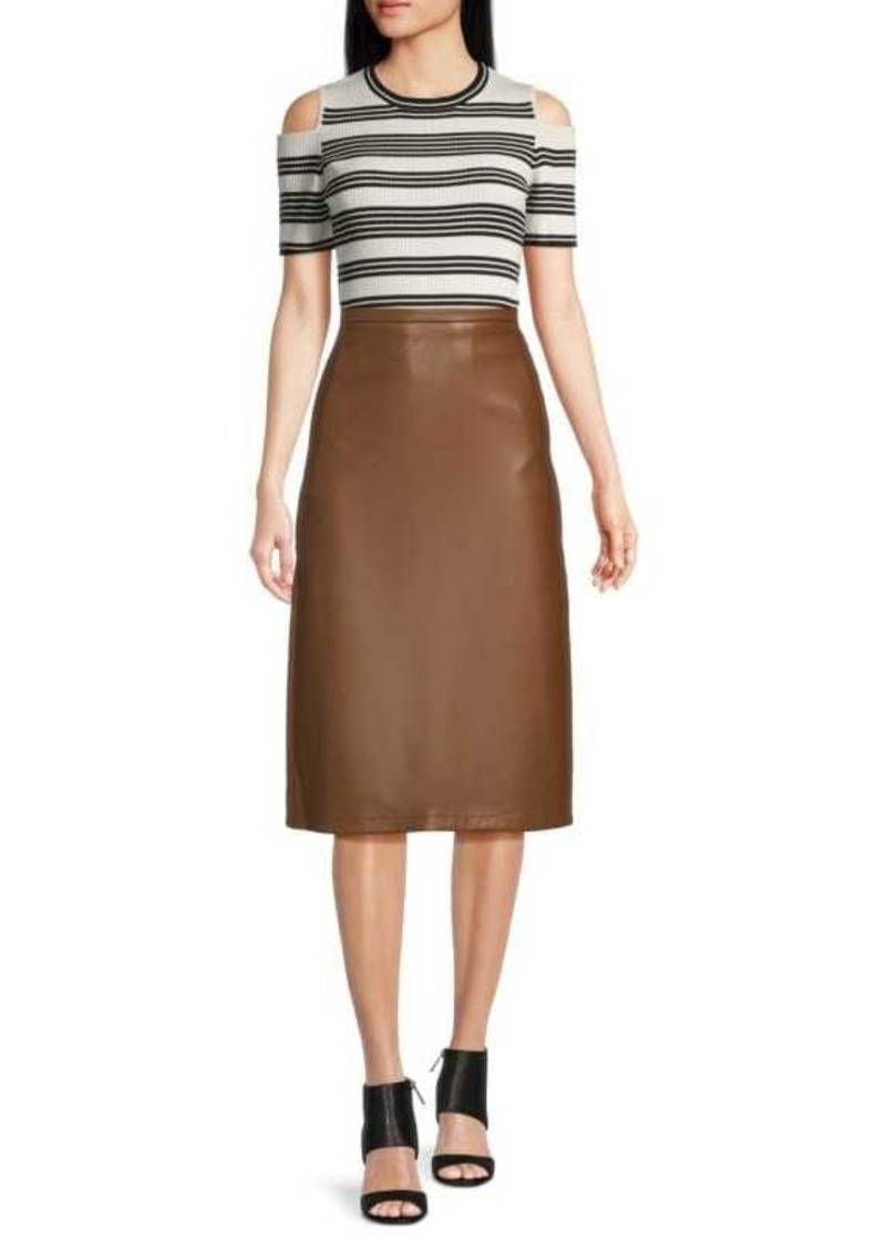 Joe's Jeans Faux Leather Skirt