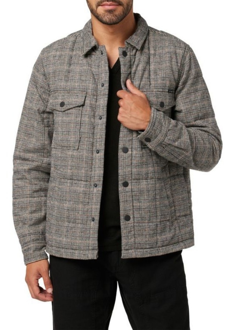 Joe's Jeans Flynn Plaid Quilted Shirt Jacket