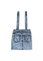 Joe's Jeans Girl's Suspenders Denim Skirt