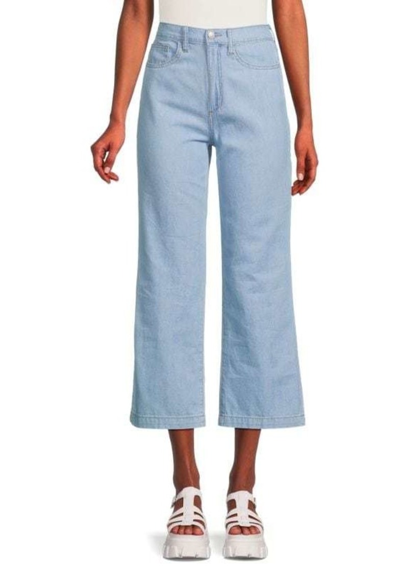 Joe's Jeans High Rise Wide Leg Cropped Jeans