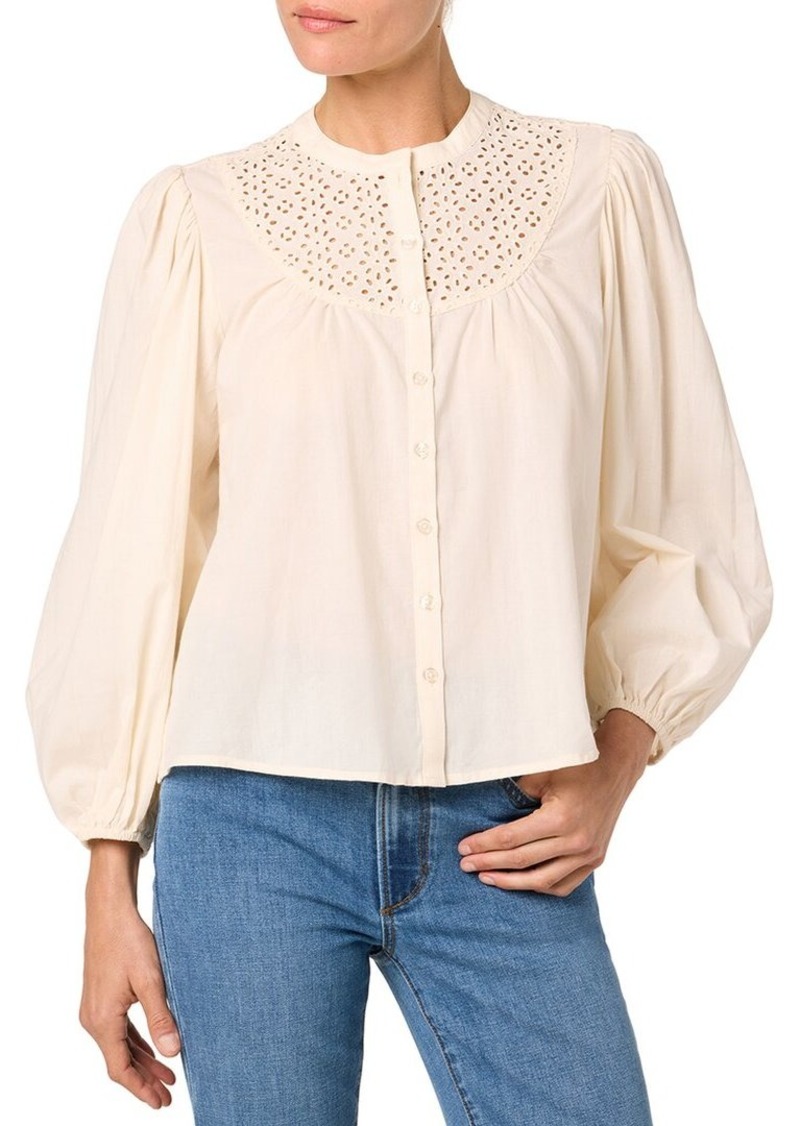 JOE'S Jeans Eyelet Inset Top