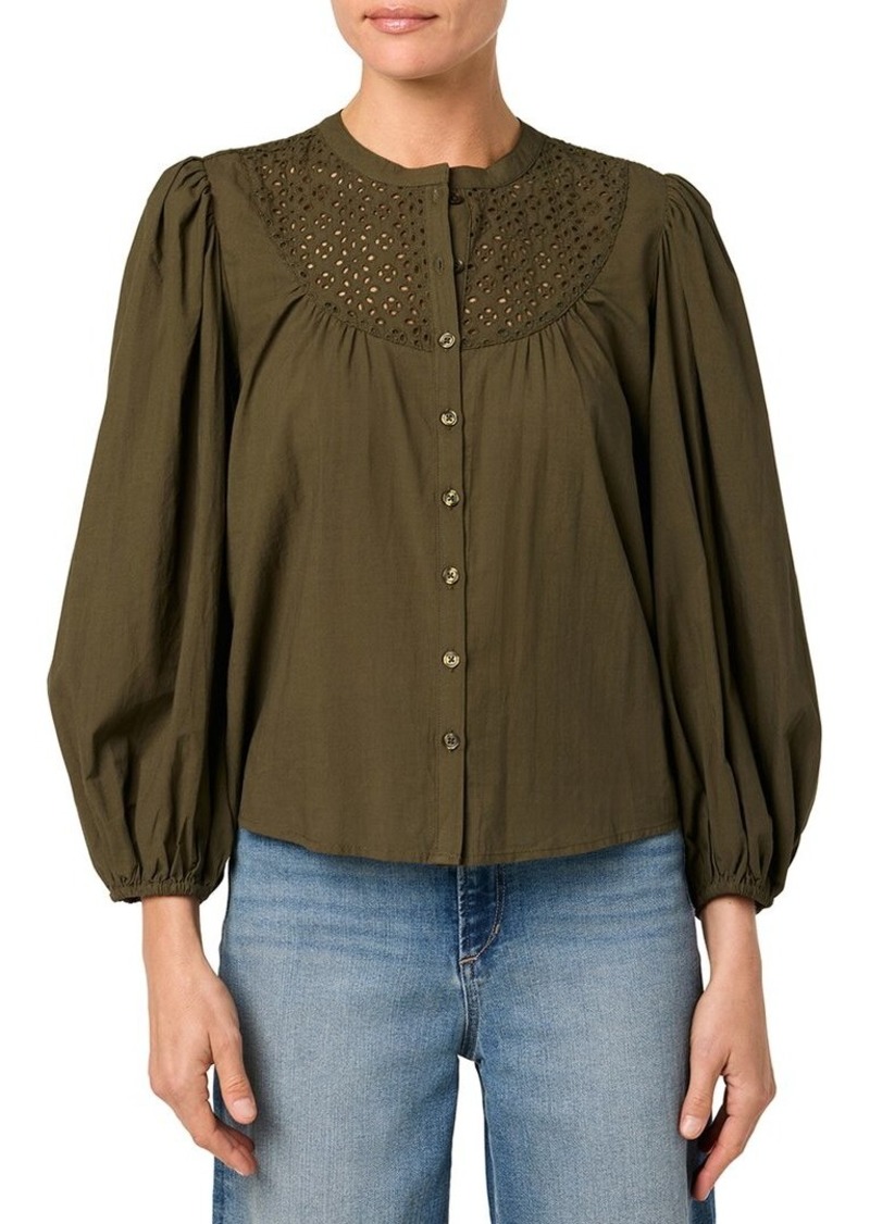 JOE'S Jeans Eyelet Inset Top