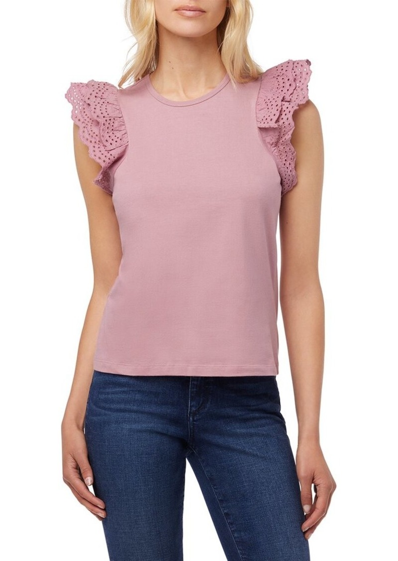 JOE'S Jeans Eyelet Sleeve Top