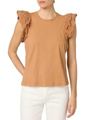 JOE'S Jeans Eyelet Sleeve Top