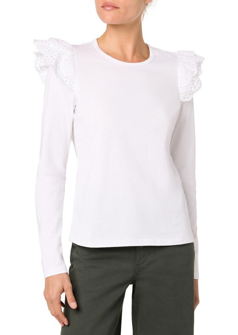 JOE'S Jeans Eyelet Sleeve Top