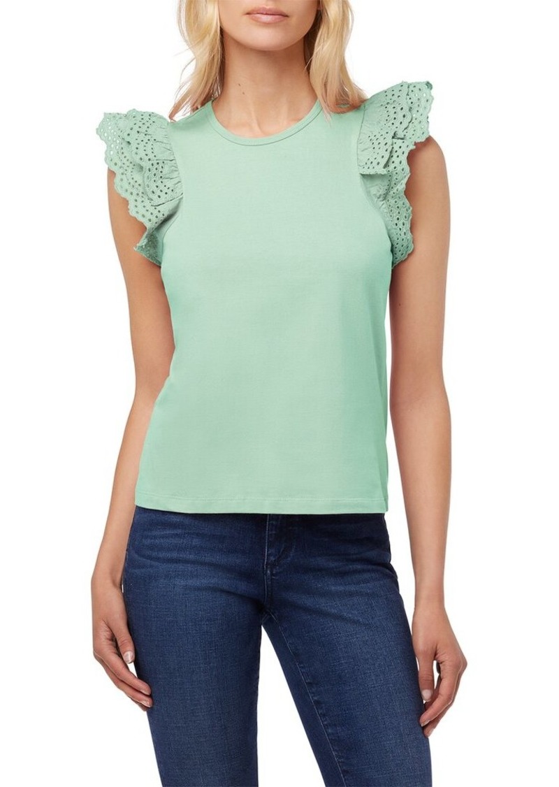 JOE'S Jeans Eyelet Sleeve Top