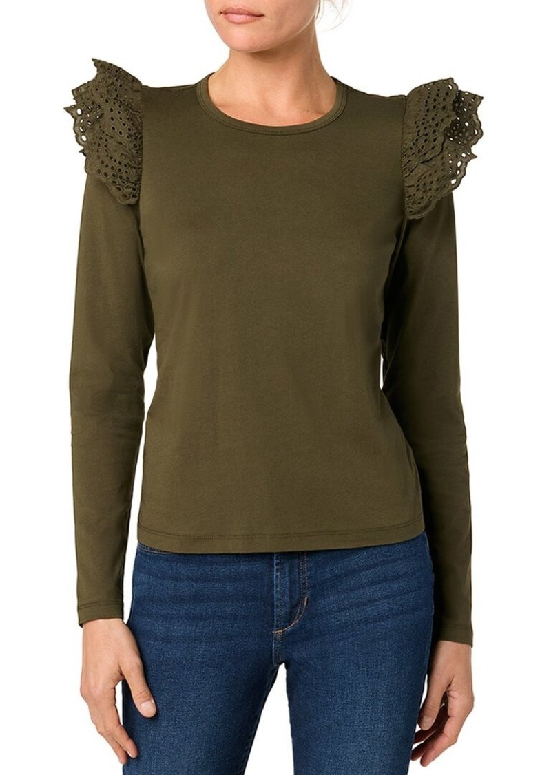 JOE'S Jeans Eyelet Sleeve Top