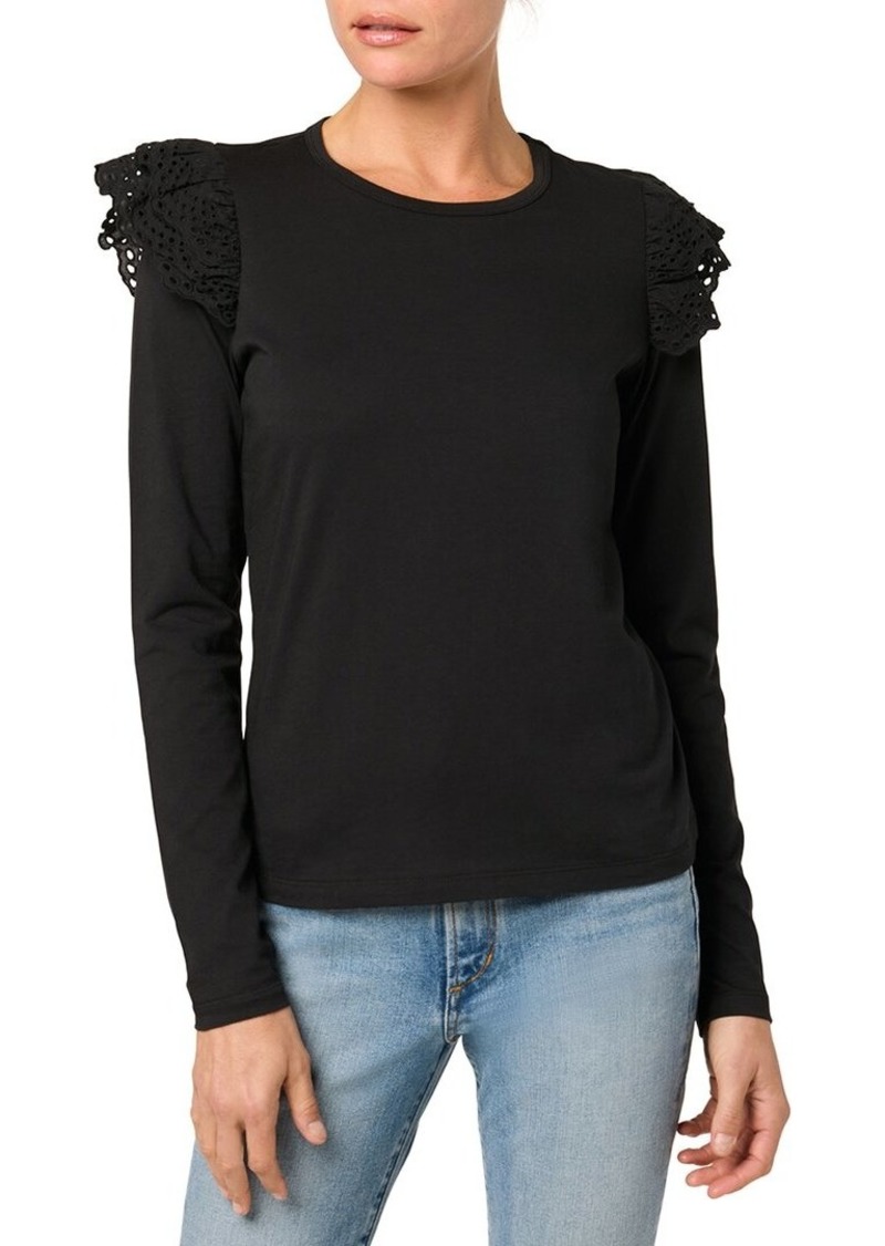 JOE'S Jeans Eyelet Sleeve Top