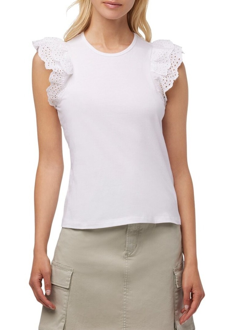 JOE'S Jeans Eyelet Sleeve Top