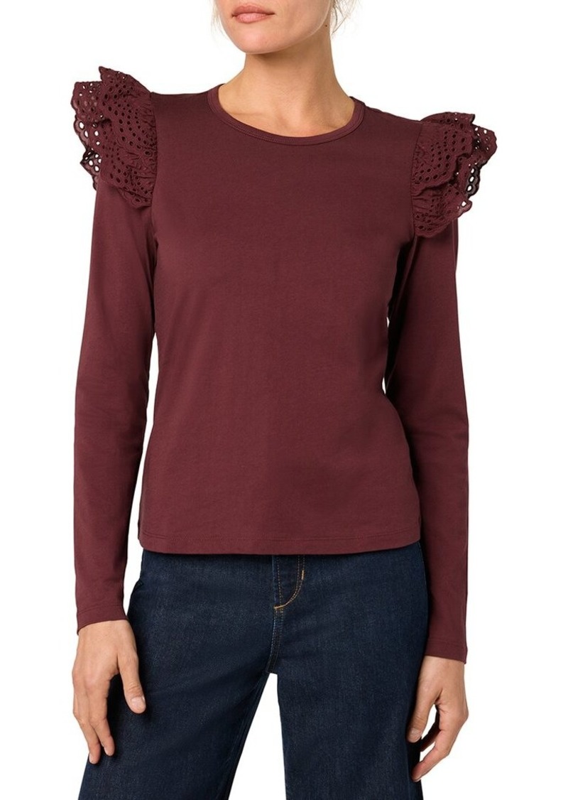 JOE'S Jeans Eyelet Sleeve Top