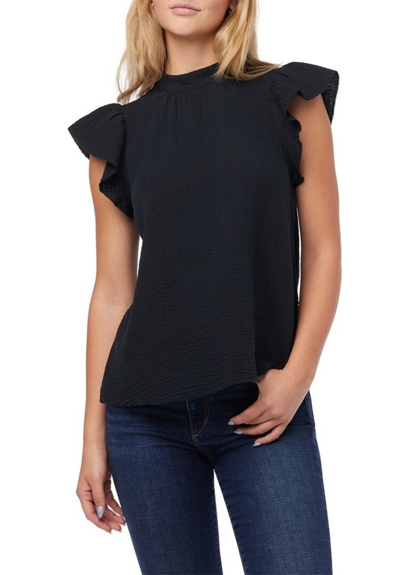 JOE'S Jeans Gauze Flutter Sleeve Top