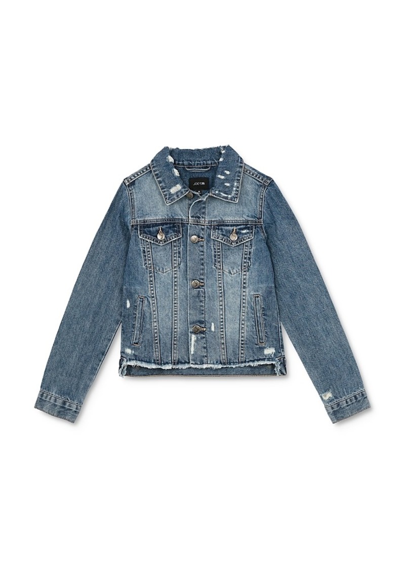 Joe's Jeans Girls' Distressed Denim Jacket - Big Kid