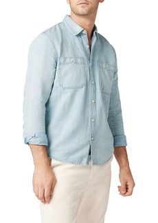 Joe's Jeans Men's Lou Indigo Linen Shirt  XL
