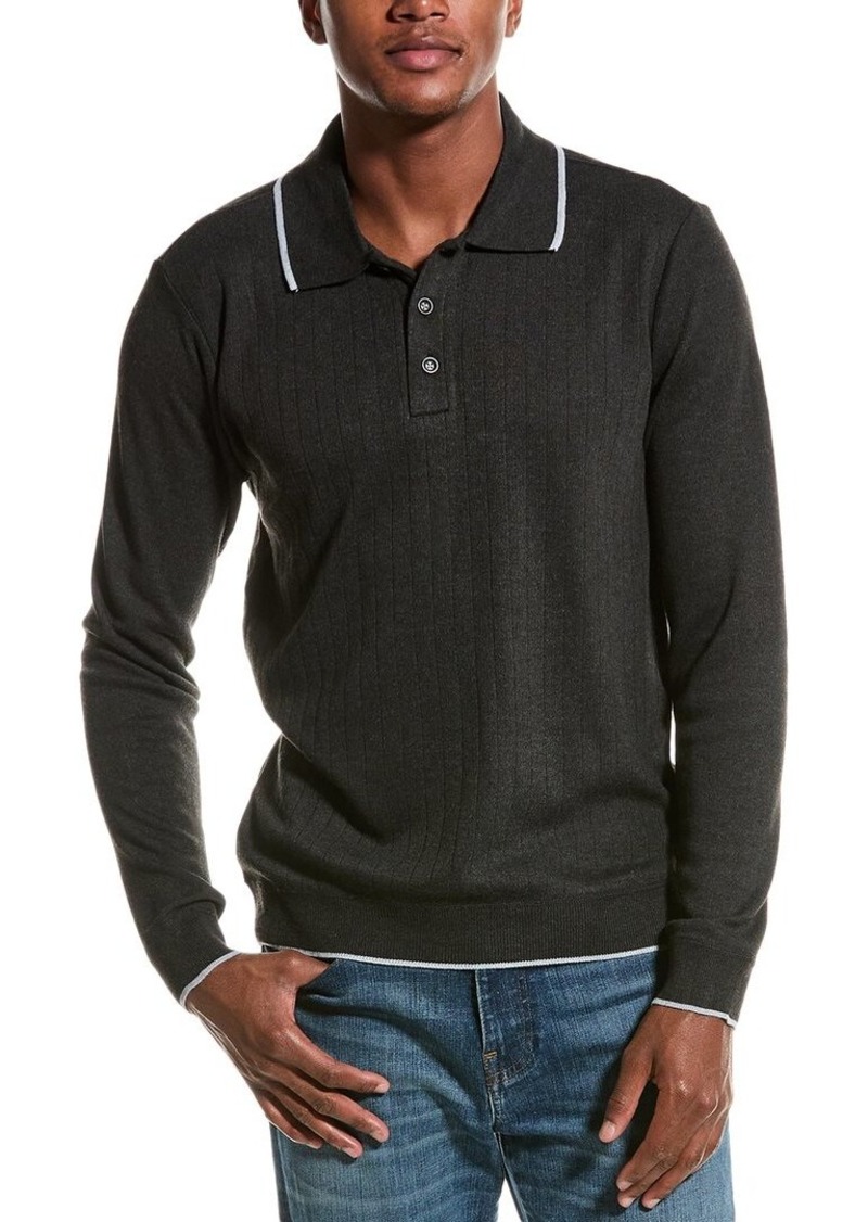 JOE'S Jeans Ribbed Polo Sweater