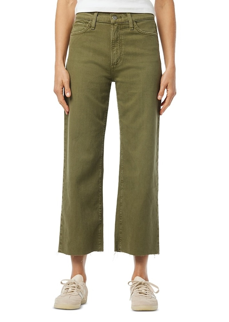 Joe's Jeans The Blake High Rise Cropped Wide Leg Jeans in Burnt Olive