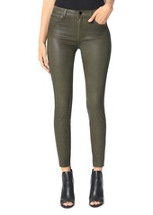 Joe's Jeans The Charlie Skinny Coated Ankle Jeans in Autumn Sage
