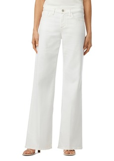 Joe's Jeans The Lou Lou Mid Rise Wide Leg Jeans in White