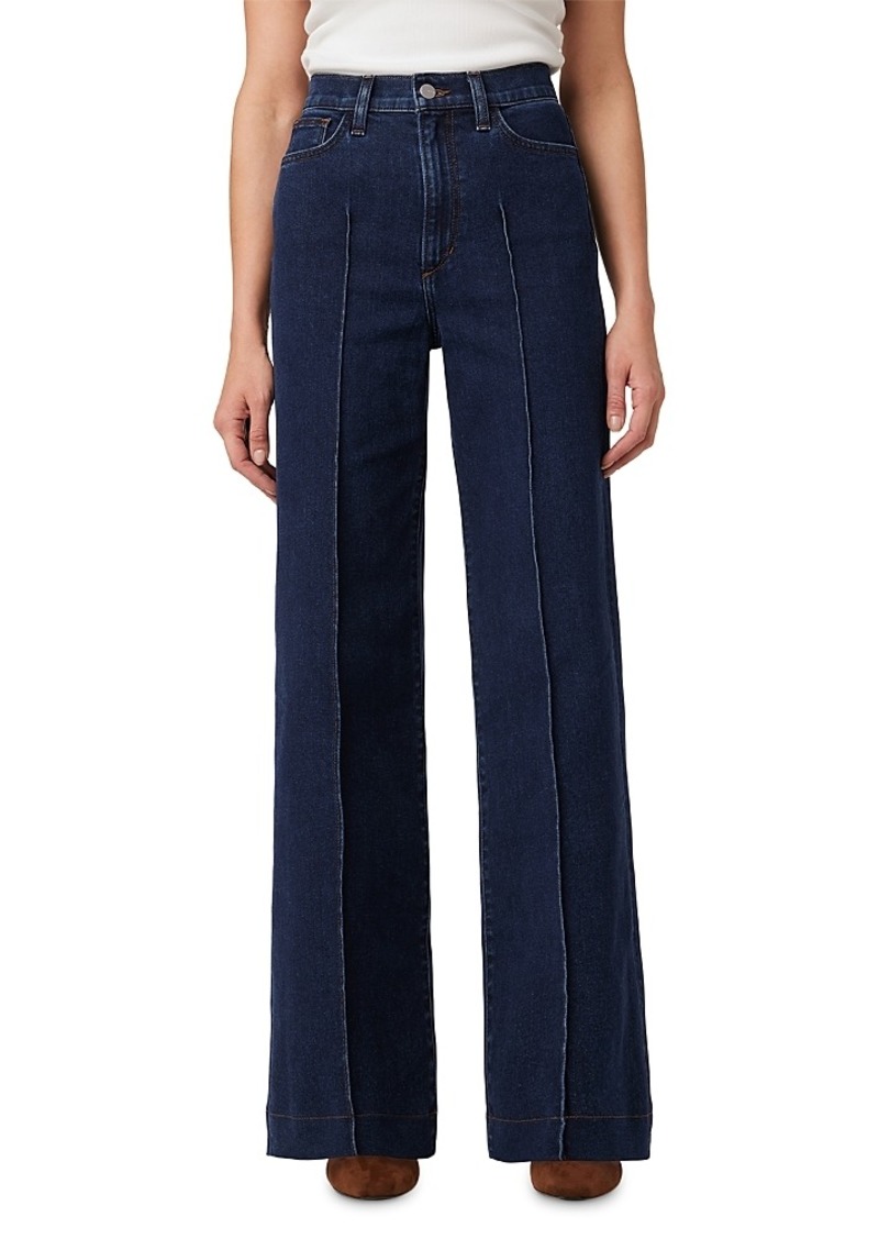 Joe's Jeans The Mia Pintuck High Rise Wide Leg Jeans in Dime